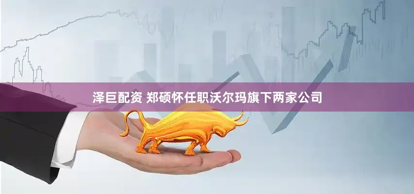 泽巨配资 郑硕怀任职沃尔玛旗下两家公司