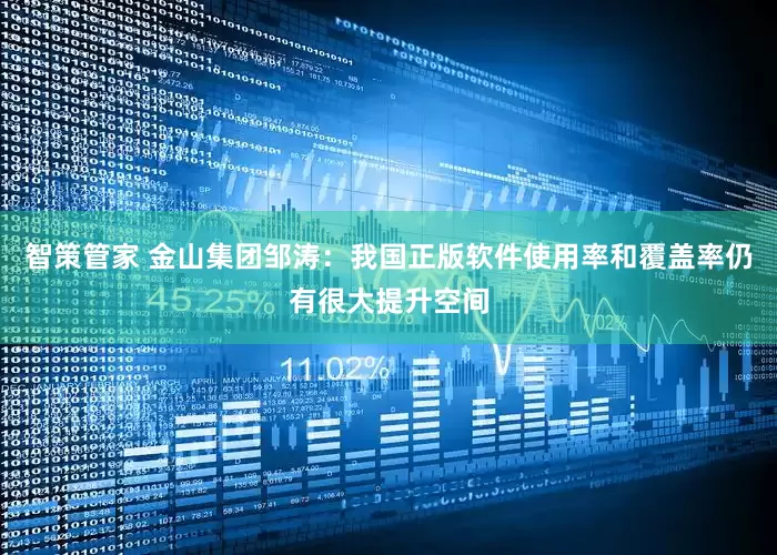 智策管家 金山集团邹涛：我国正版软件使用率和覆盖率仍有很大提升空间
