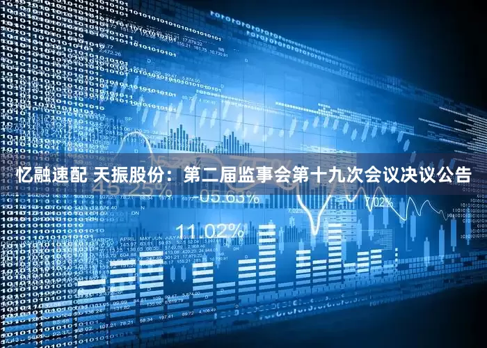 忆融速配 天振股份：第二届监事会第十九次会议决议公告