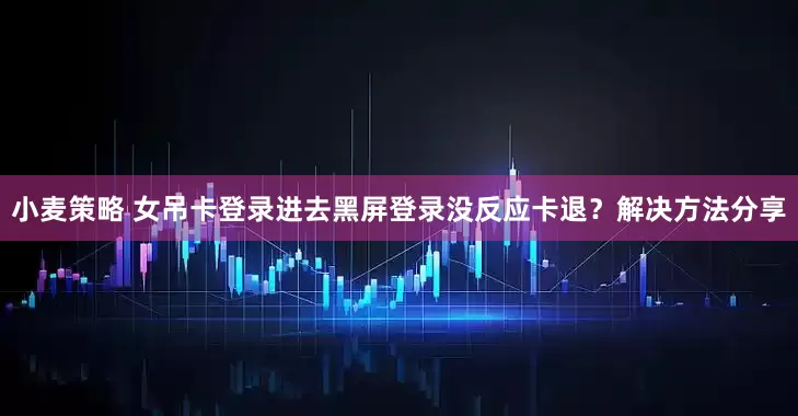小麦策略 女吊卡登录进去黑屏登录没反应卡退？解决方法分享